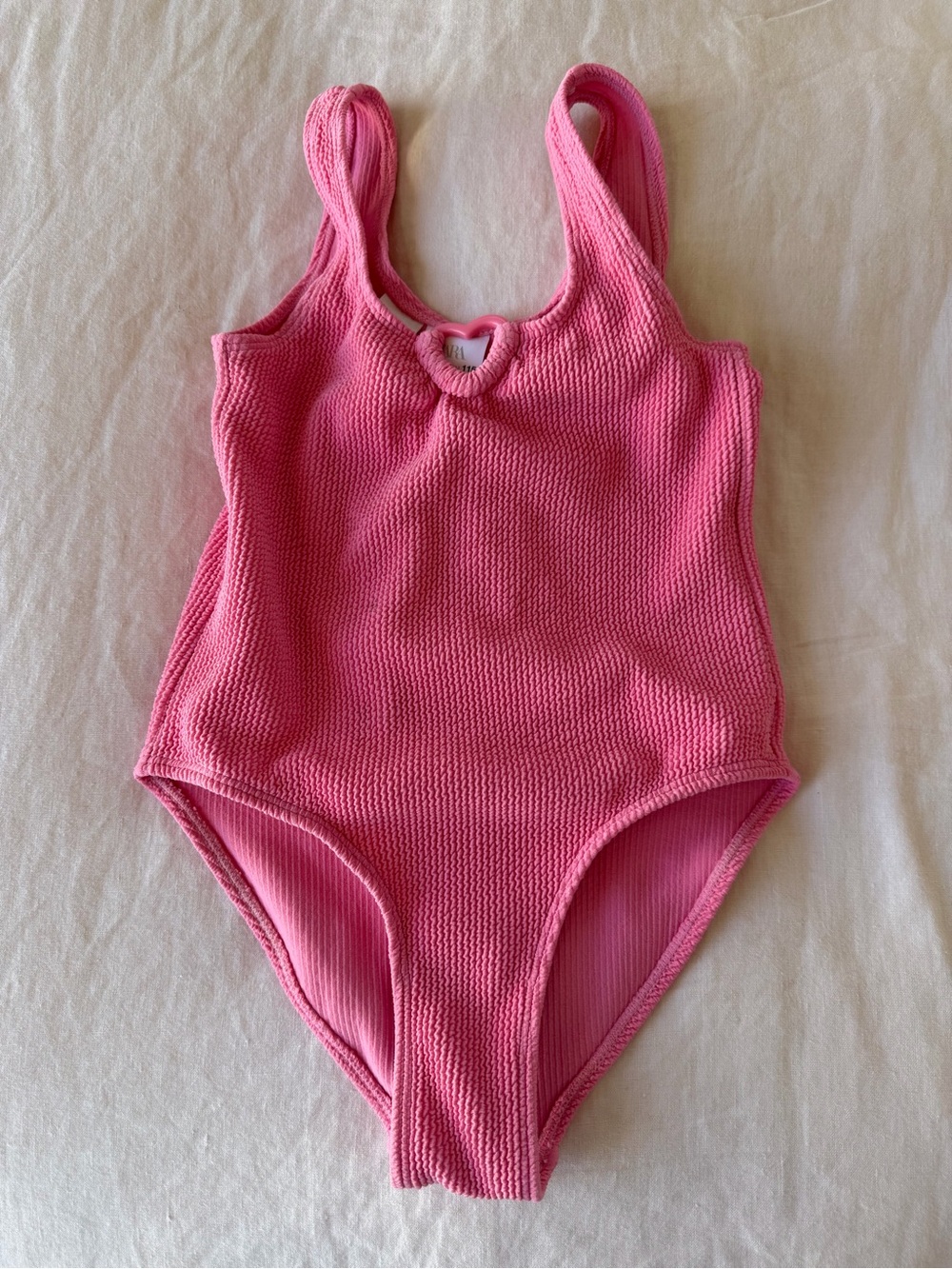 Zara Girls Scrunch One Piece Swimsuit 5-6 Years